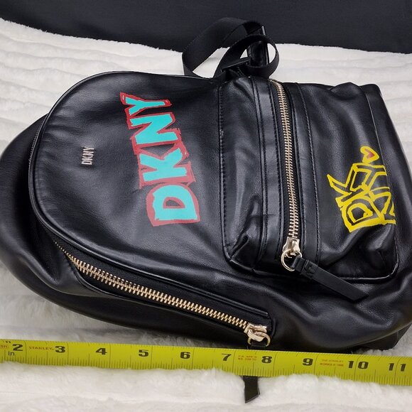 DKNY Casey Medium Backpack Graffiti /Street style bag - Picture 6 of 7